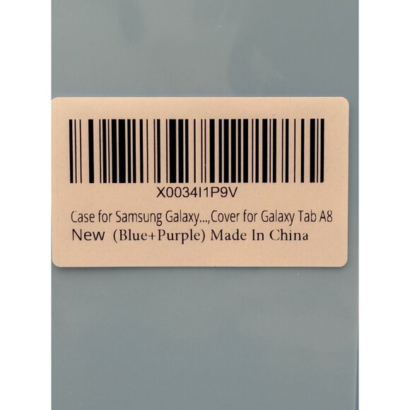 Samsung Galaxy Tablet Case For A8 10.5 Blue with Purple Trim NEW - Picture 2 of 5